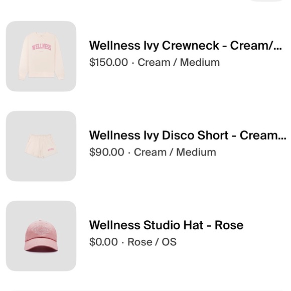 Sporty and Rich Pink Wellness Ivy Sweatshirts size M - Picture 6 of 6